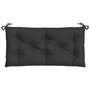 Voir la diapositive 4 : VIDAXL Coussin de banc de jardin noir 100x50x7 cm tissu oxford
