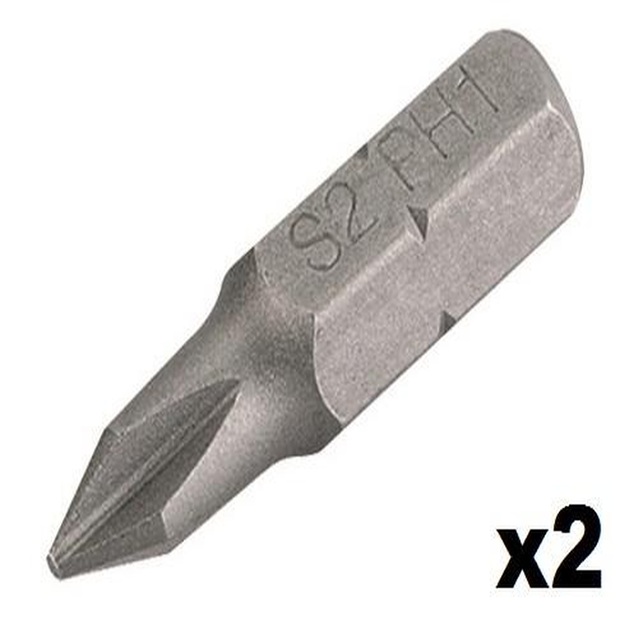 KREATOR Embout de vissage Cruciforme n°2 (25mm) - 2 pièces