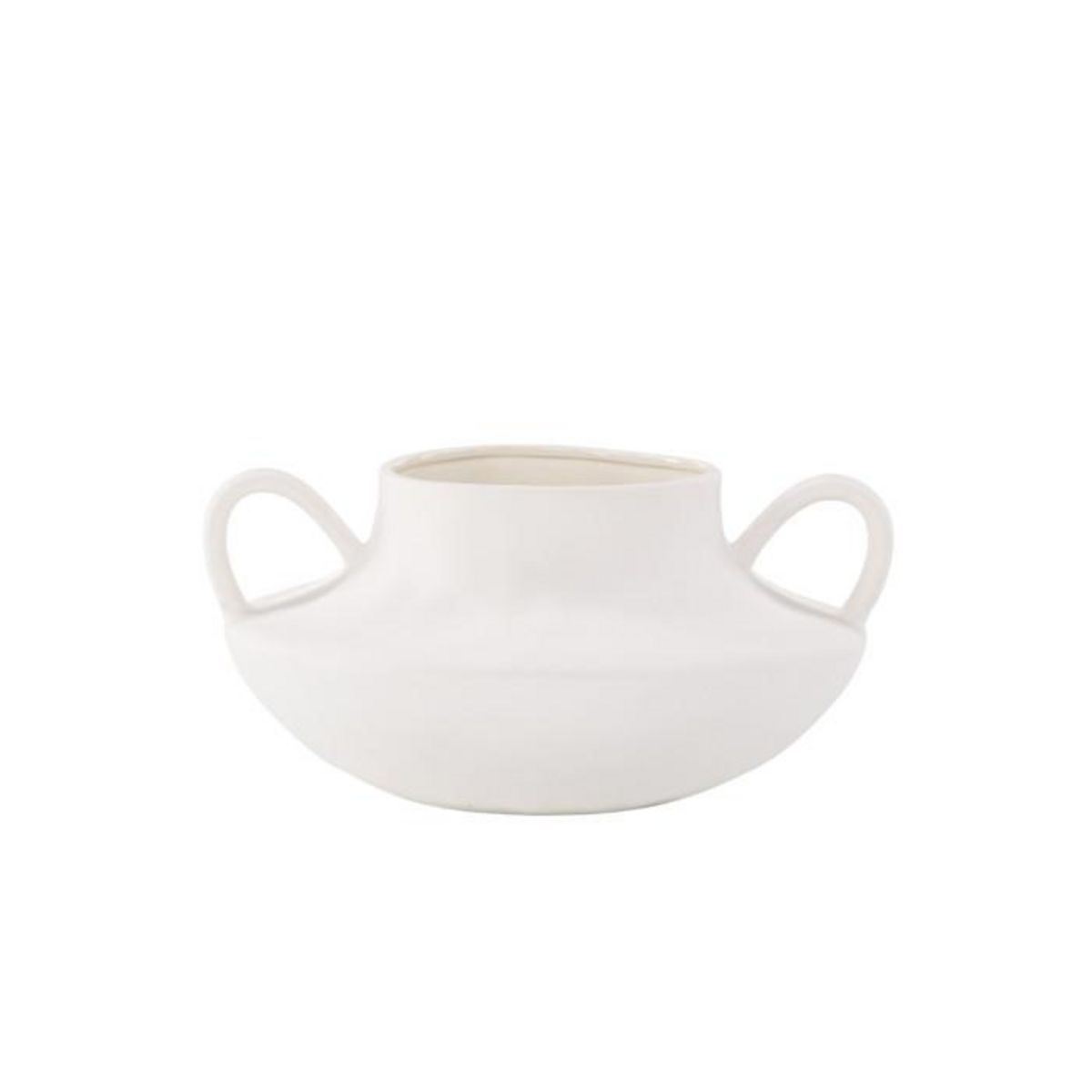 Paris Prix Pot Design en Céramique  Holda  31cm Blanc Cassé