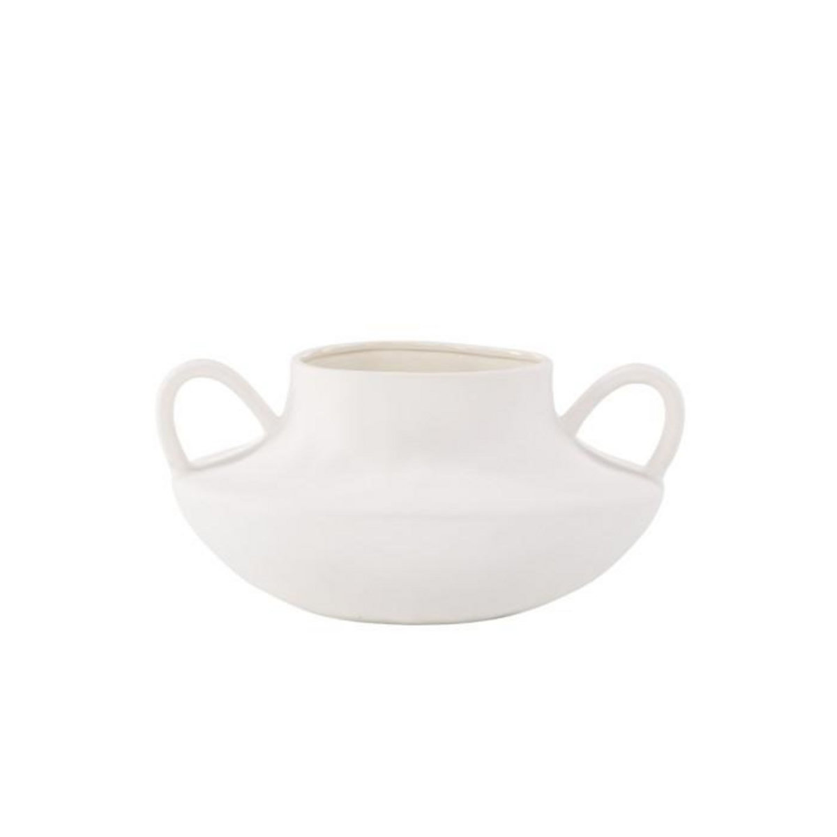 Paris Prix Pot Design en Céramique  Holda  31cm Blanc Cassé