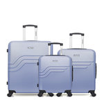 AMERICAN TRAVEL AMERICAN TRAVEL - LOT DE 3 - Valises grand format, weekend et cabine QUEENS. Coloris disponibles : Gris, Rose, Bleu, Noir, Rouge