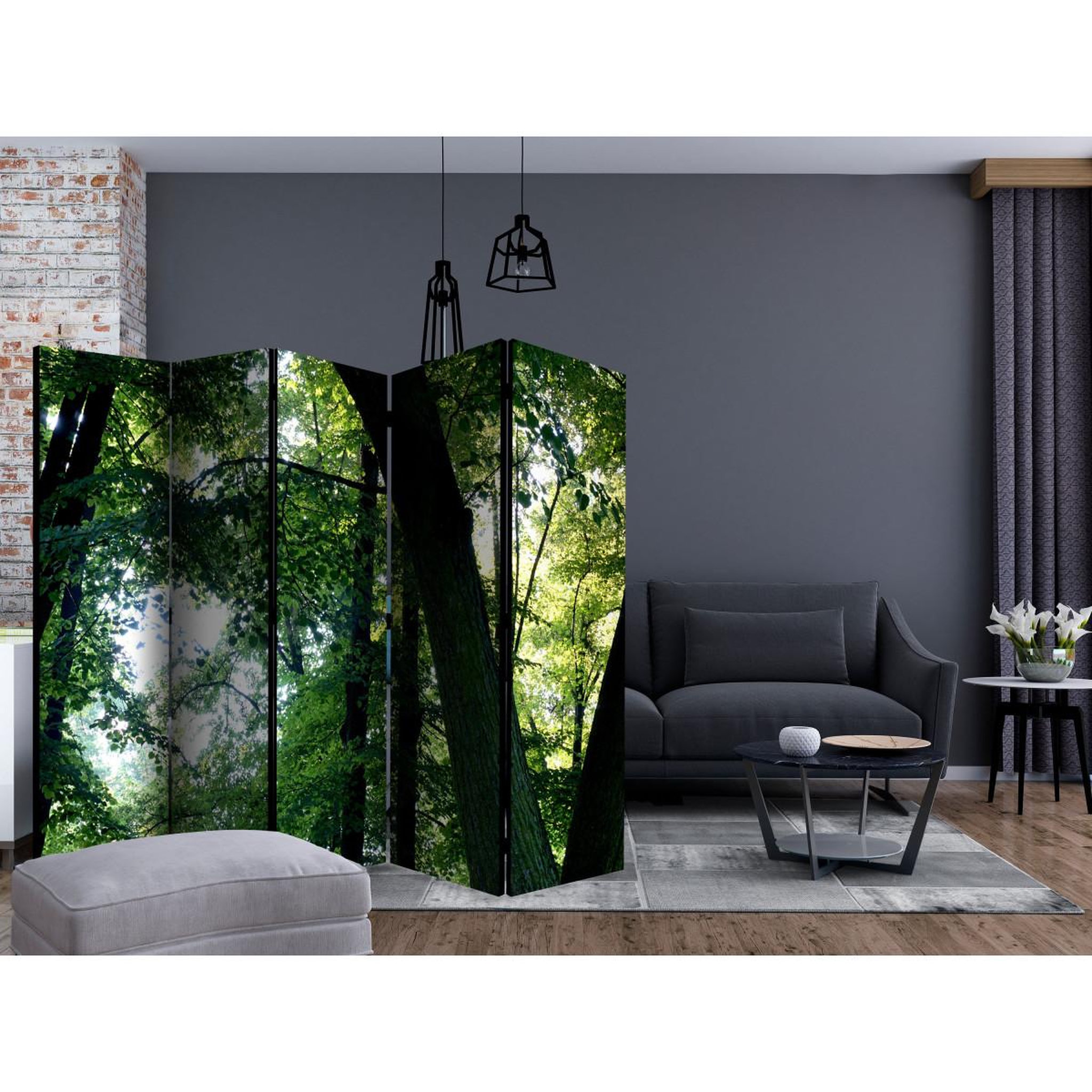 Voir la diapositive 2 : Paris Prix Paravent 5 volets  spring in the park  172x225cm