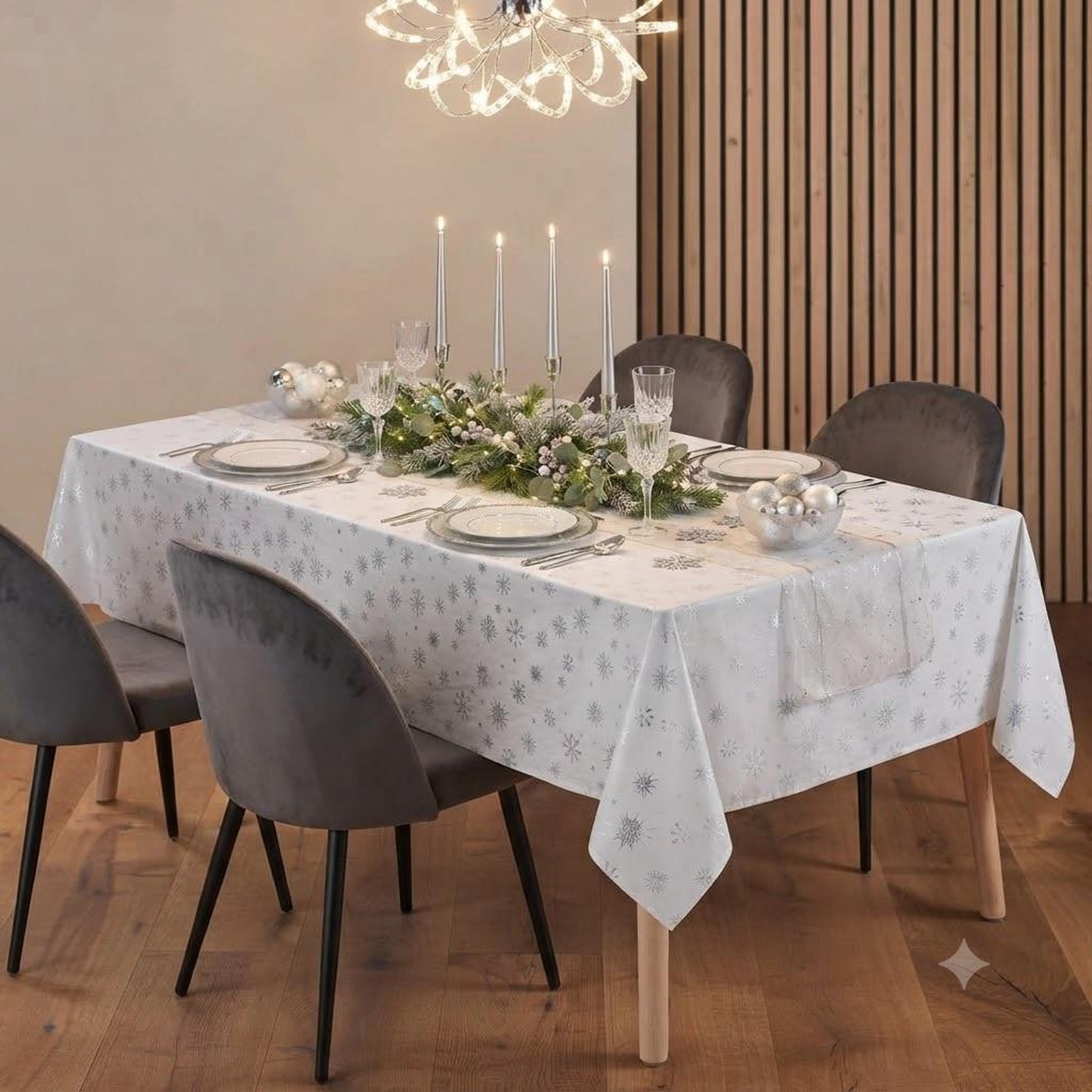Voir la diapositive 2 : Eden Nappe collection astre métallisée