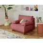 Voir la diapositive 5 : BEST MOBILIER Cristal - fauteuil - convertible avec coffre - en velours texturé