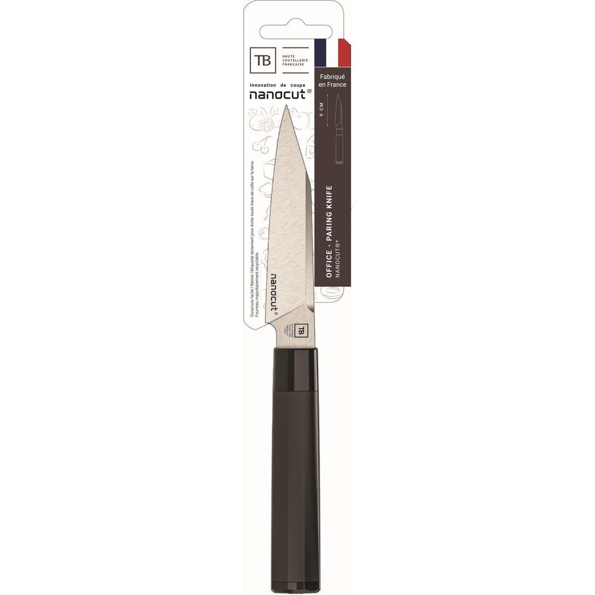 Voir la diapositive 2 : Tarrerias bonjean Couteau d'office Japonais Equilibre Nanocut