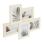 ATMOSPHERA Pêle-Mêle 5 Photos Effet Travertin  Anaya  48cm Beige