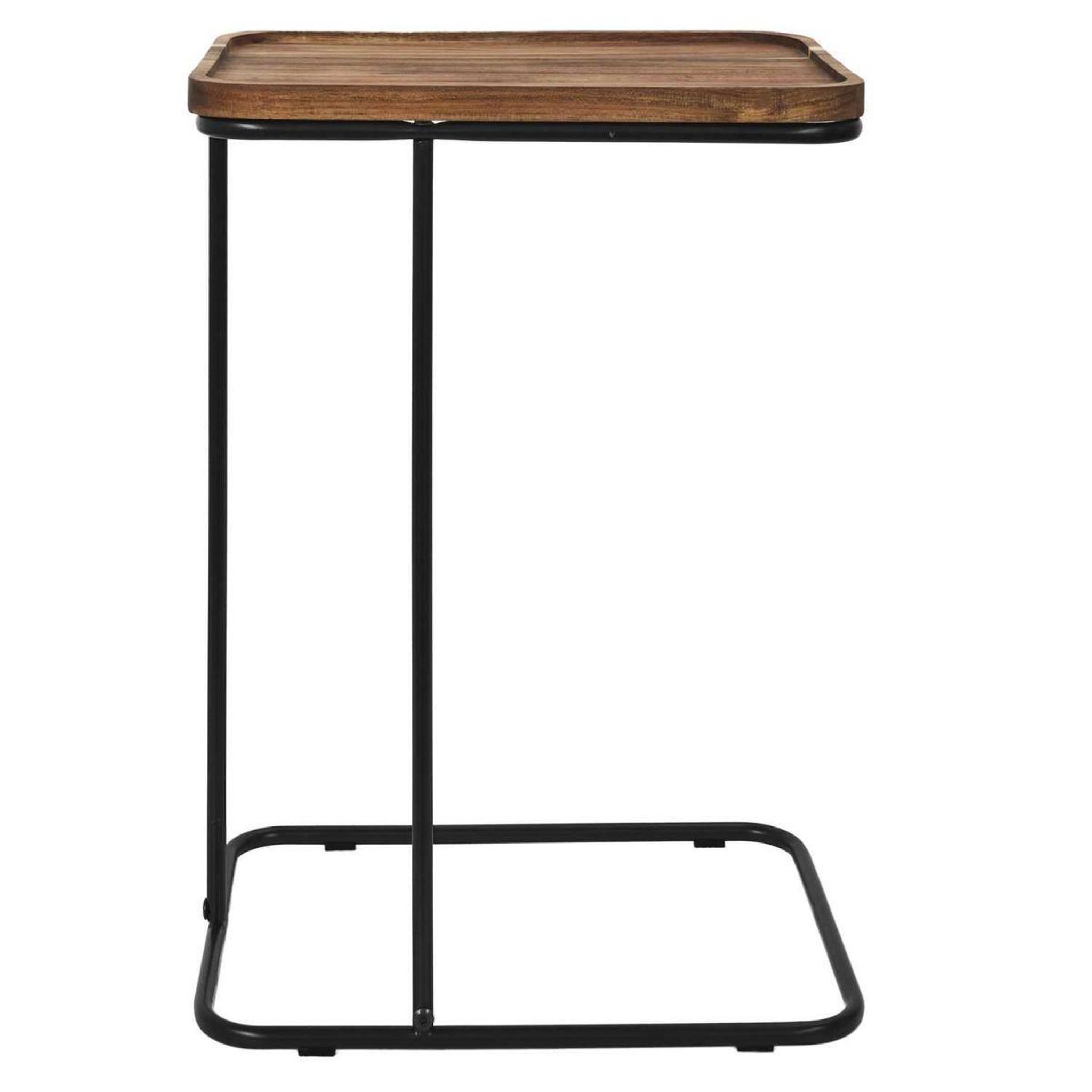 Voir la diapositive 3 : The Home Deco Factory Table d'Appoint Bout de Canapé en Bois  Acacia  55cm Marron