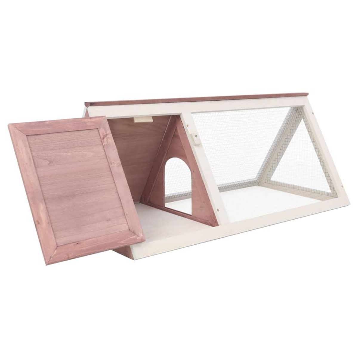 VIDAXL Clapier Marron Bois