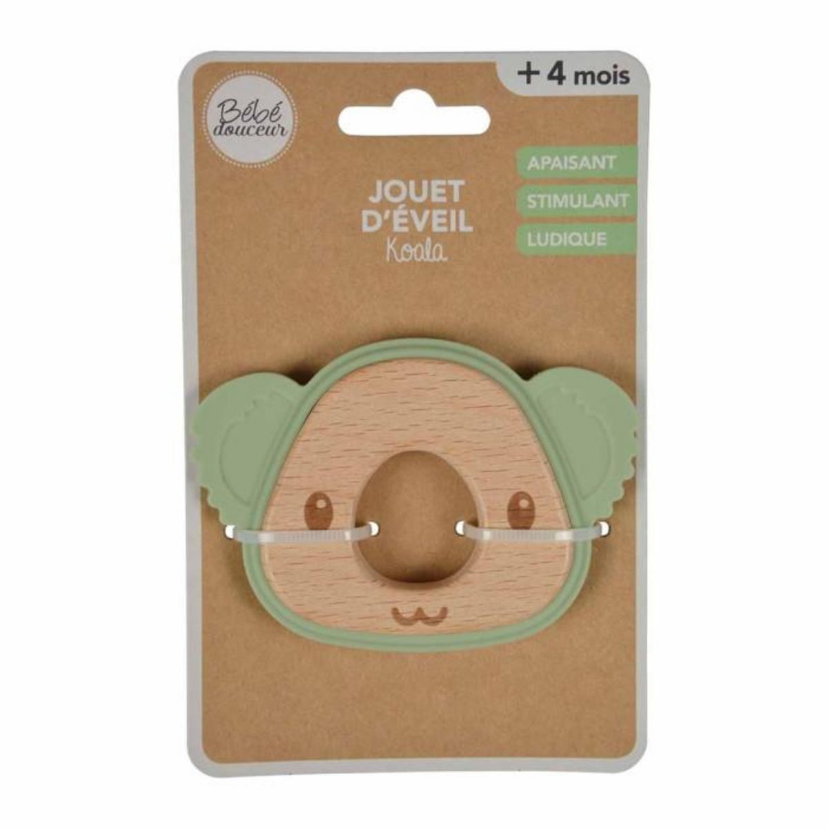 Paris Prix Jouet d'Éveil Bébé  Koala Oreilles  7cm Vert