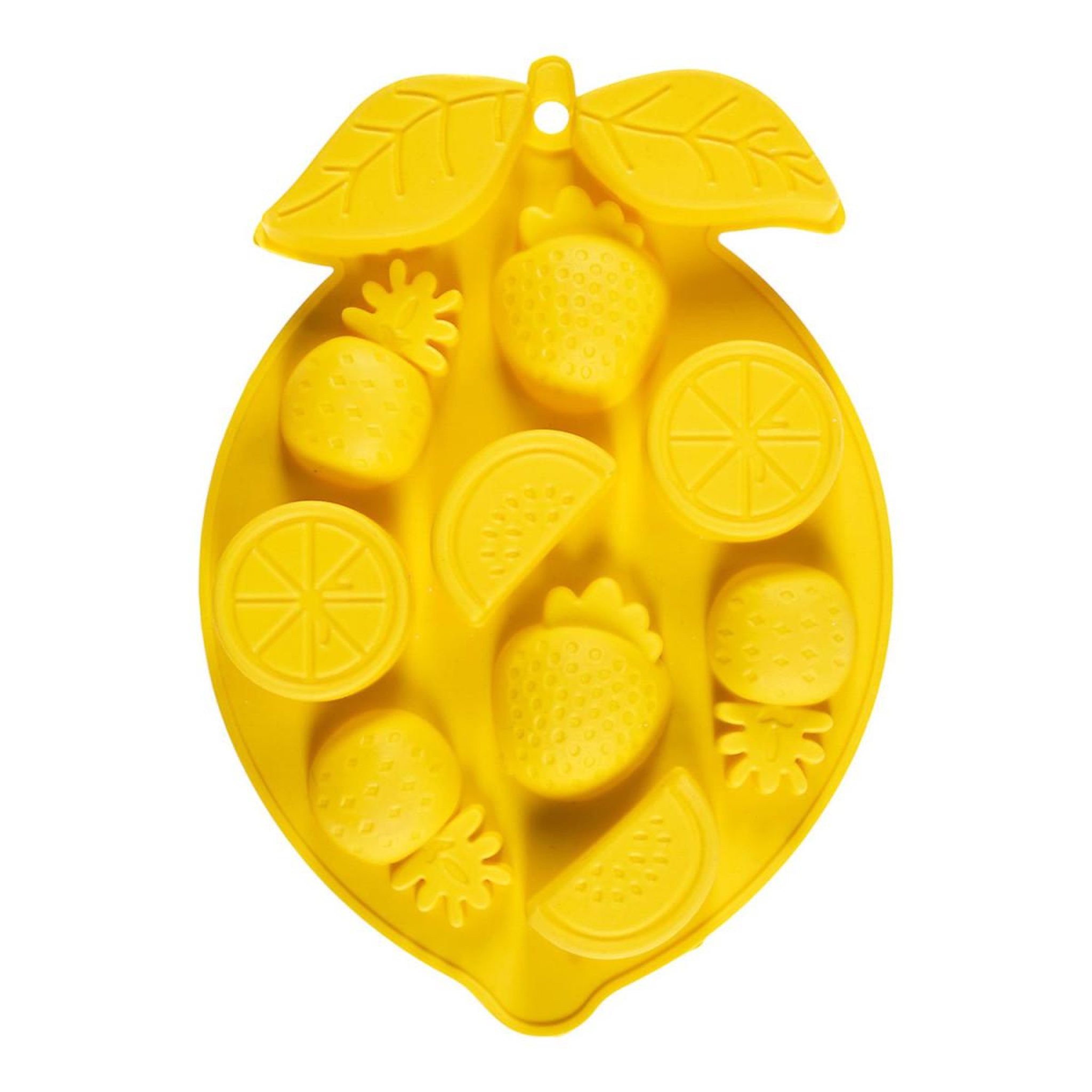 Voir la diapositive 2 : COOK CONCEPT Moule à glaçons 11 fruits  dolce vita  24cm jaune