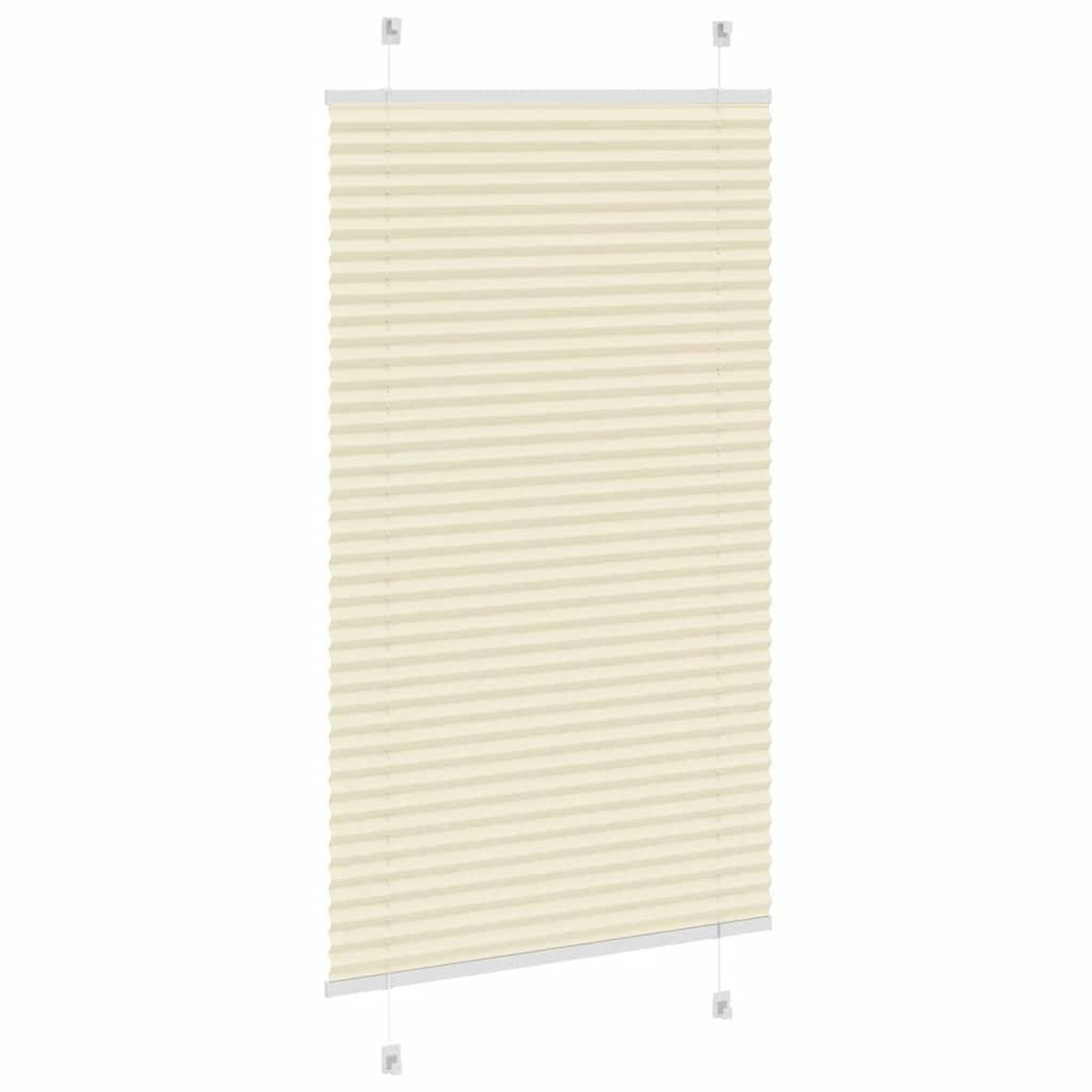 Voir la diapositive 4 : VIDAXL Store plisse creme 70x150 cm largeur du tissu 69,4 cm polyester