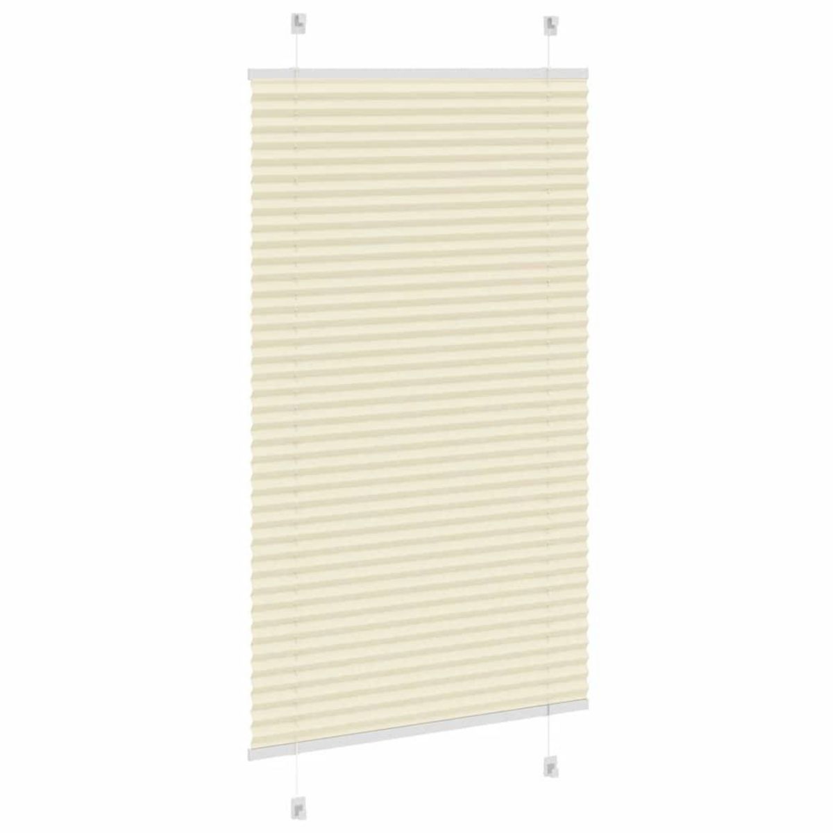 VIDAXL Store plisse creme 70x150 cm largeur du tissu 69,4 cm polyester