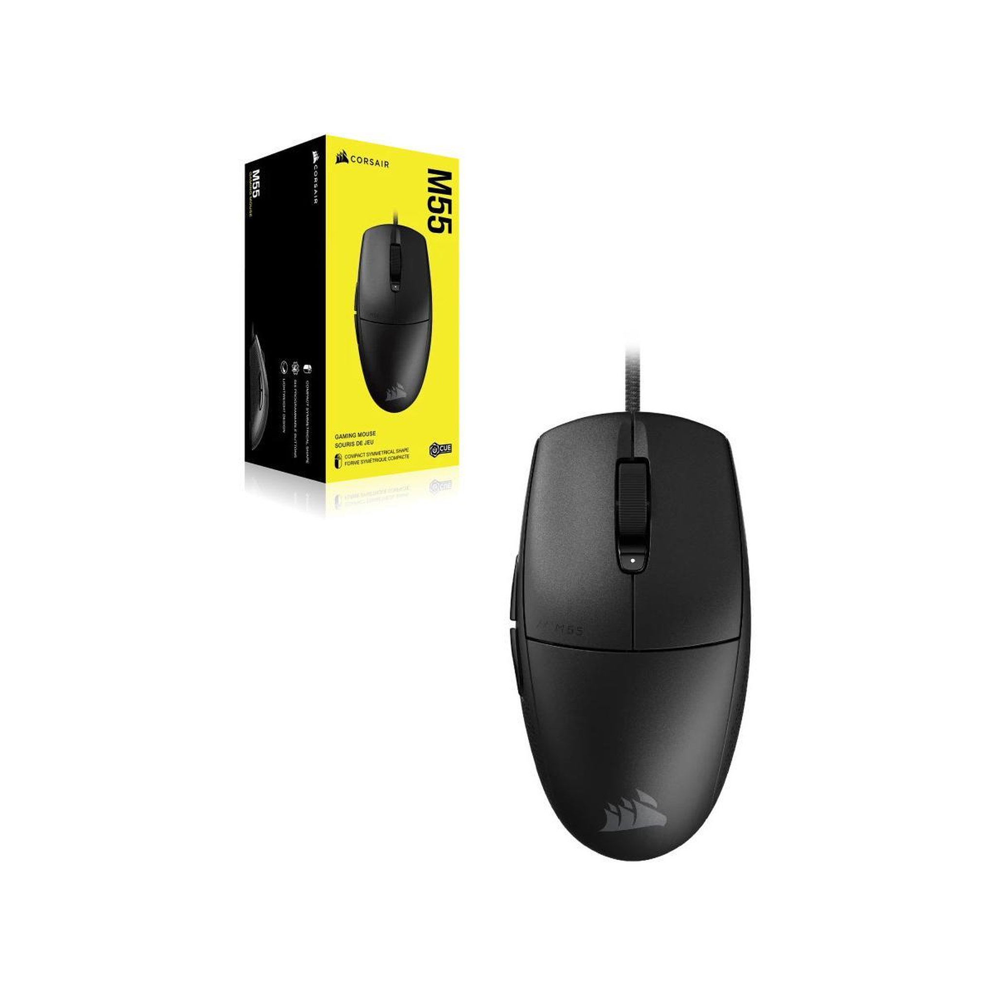 Voir la diapositive 3 : Corsair Corsair m55 souris jouer droitier usb type-a optique 16000 dpi