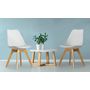 Voir la diapositive 1 : Lot de 2 chaises pieds bois massif LYDIA