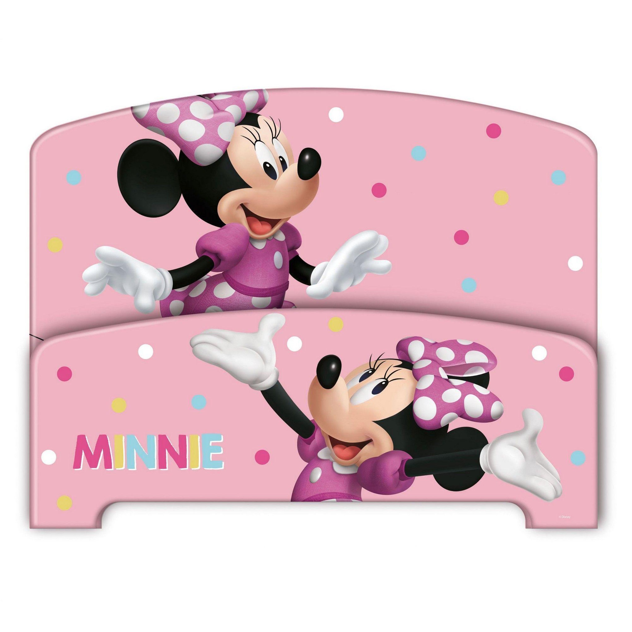 Voir la diapositive 4 : MINNIE Lit enfant minnie 70x140 cm - mdf rose
