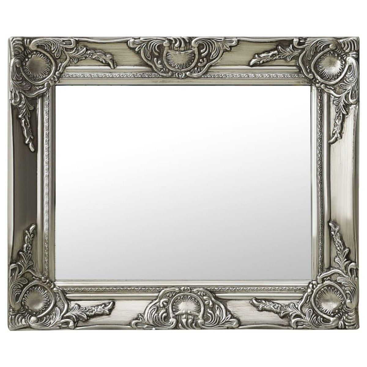 VIDAXL Miroir mural style baroque 50x40 cm Argente