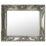 VIDAXL Miroir mural style baroque 50x40 cm Argente