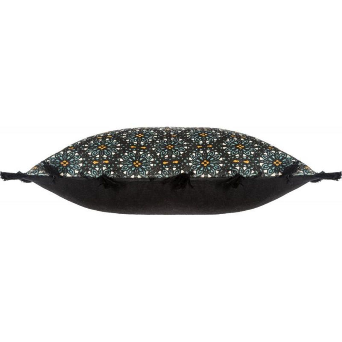 ATMOSPHERA Housse de coussin Rosace Pompons 40 x 40 cm Atmosphera