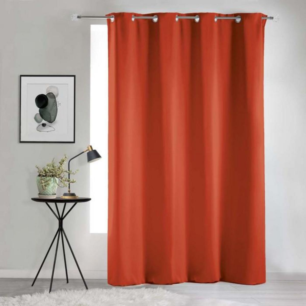 Paris Prix Rideau Occultant  Occult  135x240cm Terracotta