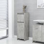 Voir la diapositive 1 : VIDAXL Armoire de salle de bain Gris beton 30x30x95 cm Bois ingenierie