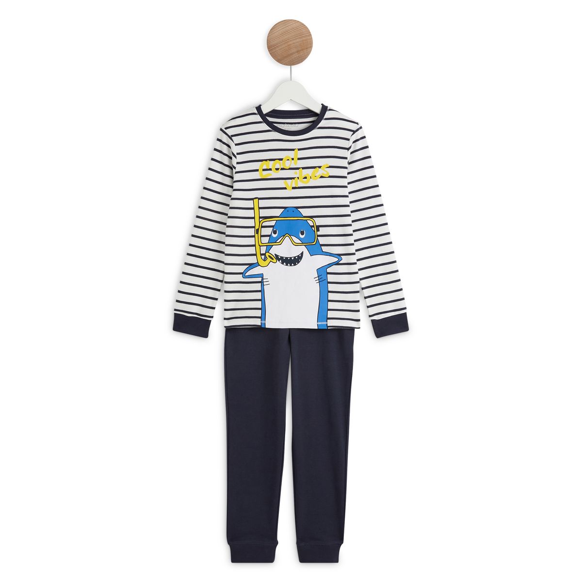 INEXTENSO Ensemble pyjama requin coton bio garçon