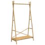 Voir la diapositive 2 : VIDAXL Porte vêtement avec étagère 102x50x190 cm bambou