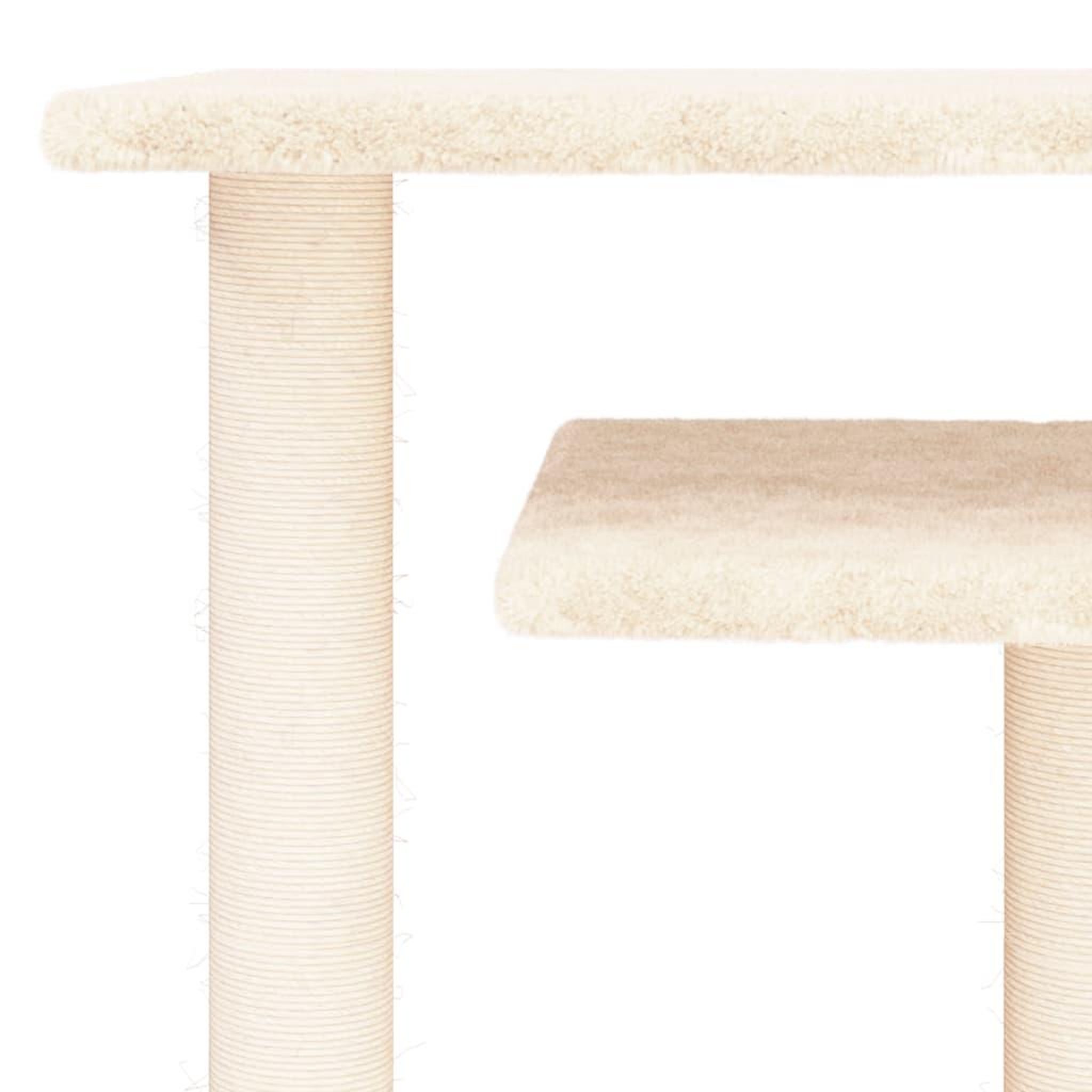 Voir la diapositive 5 : VIDAXL Arbres a chat avec plates-formes creme 62,5 cm