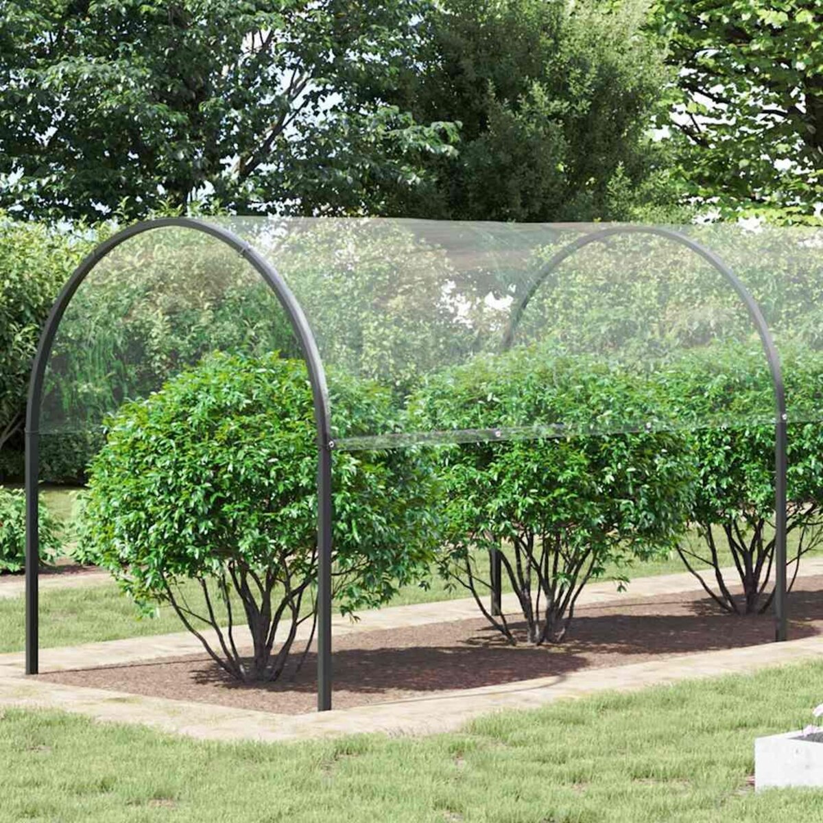 VIDAXL Bache transparente avec œillets 4x12 m PVC