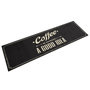 Voir la diapositive 1 : VIDAXL Tapis de cuisine lavable texte Coffee 45x150 cm velours