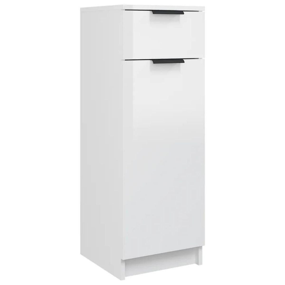 VIDAXL Armoire de salle de bain blanc brillant 32x34x90 cm