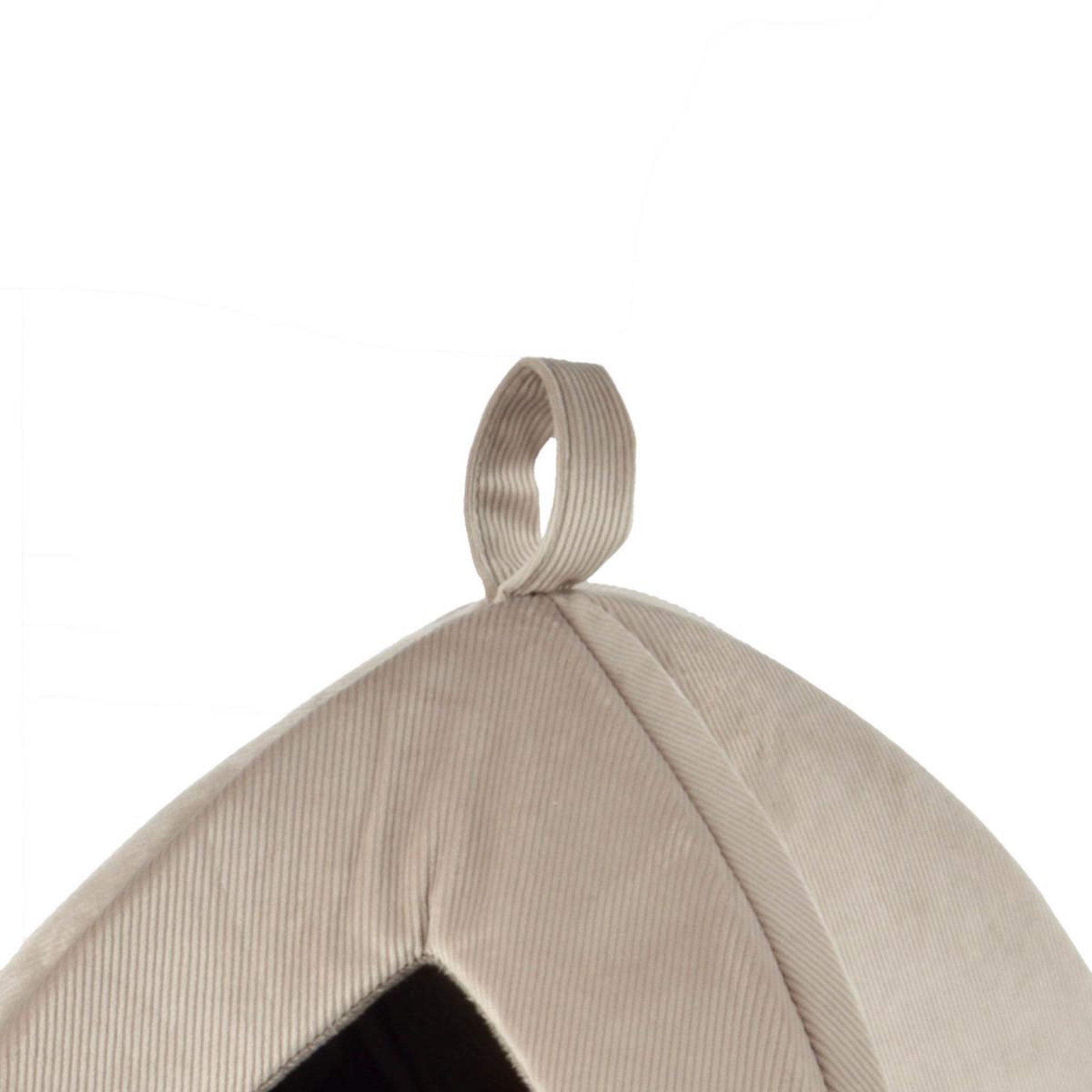 Voir la diapositive 2 : LOVE STORY Tente Pour Chat Velours  Crafty  38cm Noisette