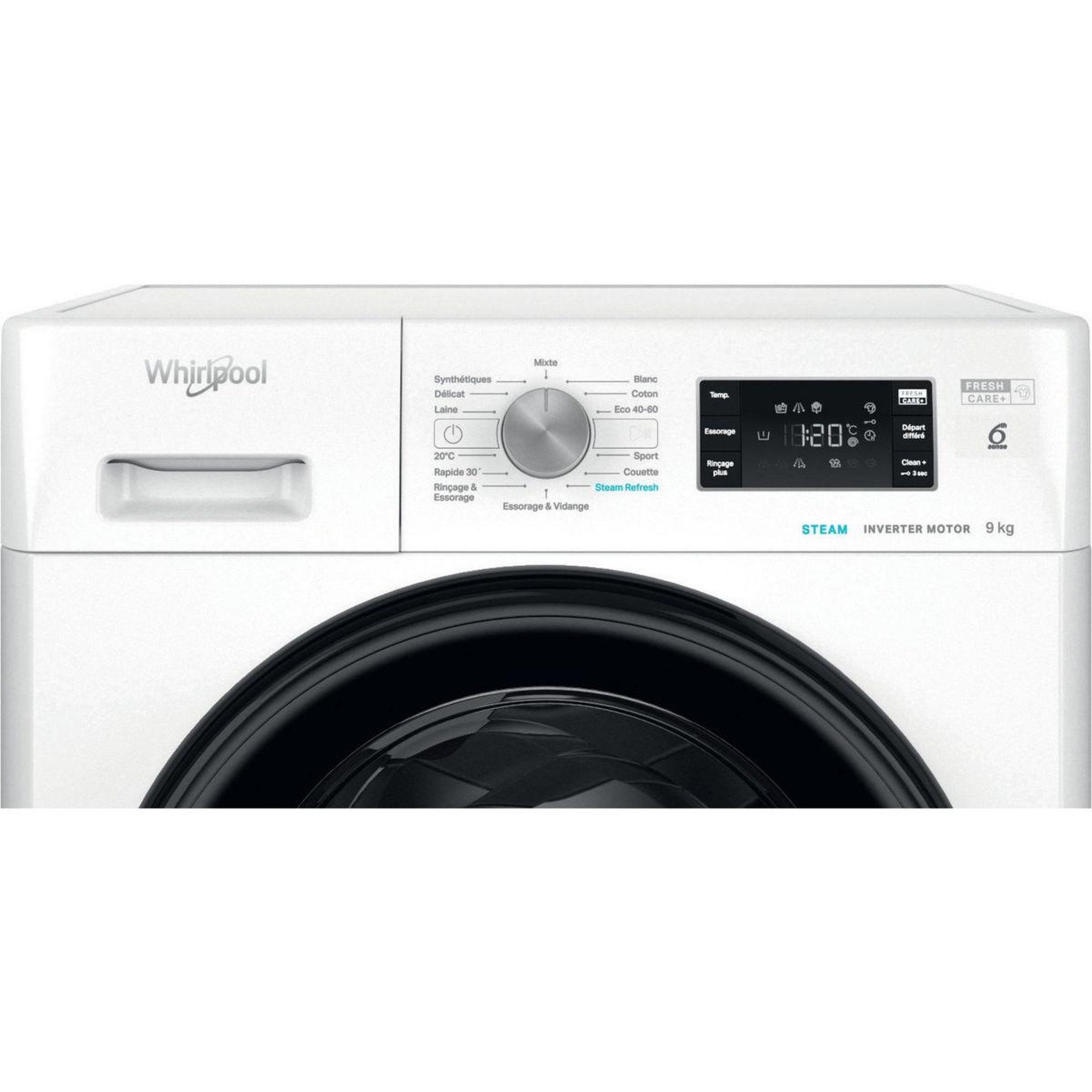 Voir la diapositive 4 : Whirlpool Lave linge hublot ffbp9489bvfr - 9 kg - 1400 tr/min - classe a - moteur induction