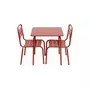 SWEEEK Ensemble table et chaises métal enfant - Anna - 2 places, 48x48cm
