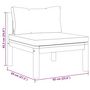 Voir la diapositive 6 : VIDAXL Salon de jardin 2 pcs avec coussins gris fonce Bois d'acacia