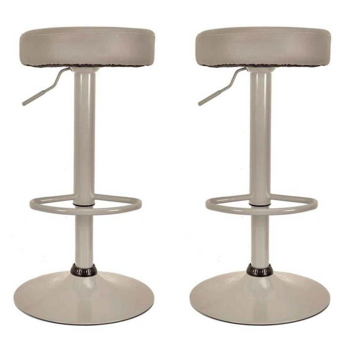 Paris Prix Lot de 2 Tabourets de Bar  Mumford  63-83cm Gris