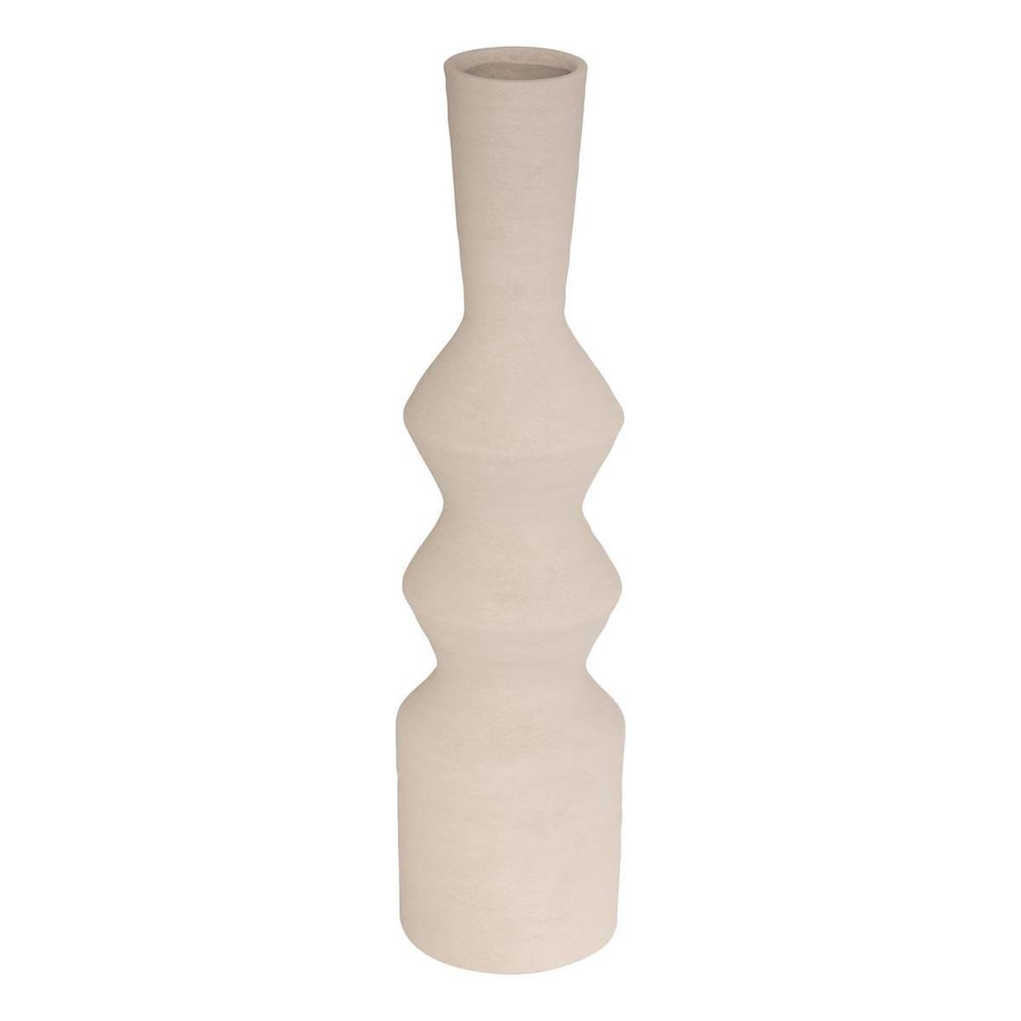 ATMOSPHERA Vase déco en céramique  ezia  60cm crème