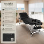 Voir la diapositive 2 : tectake Table de massage 3 zones largeur 61 cm et rembourrage 5 cm noir