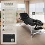 Voir la diapositive 2 : tectake Table de massage 3 zones largeur 61 cm et rembourrage 5 cm noir