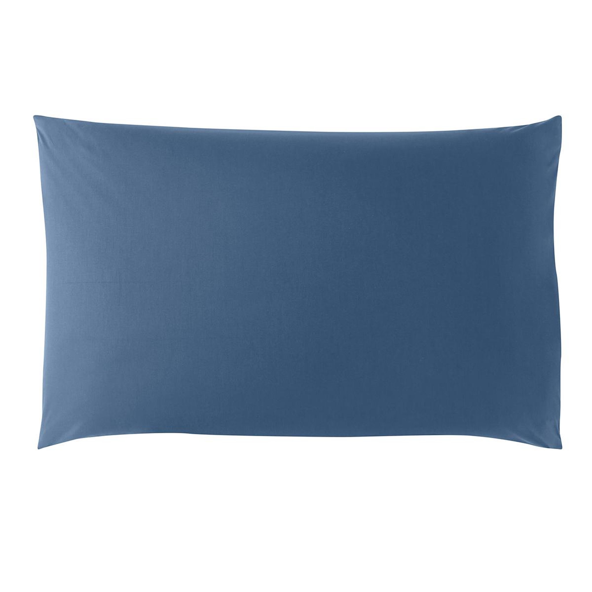 Voir la diapositive 2 : DODO Taie d'oreiller studio coton bleu
