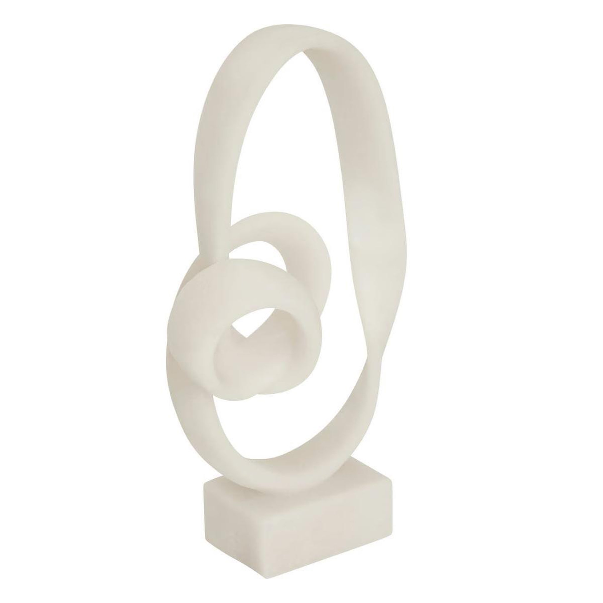ATMOSPHERA Déco à poser en résine  louan  45cm blanc