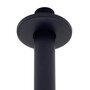 VIDAXL Bras de support de douche Rond Acier inoxydable 201 Noir 20 cm