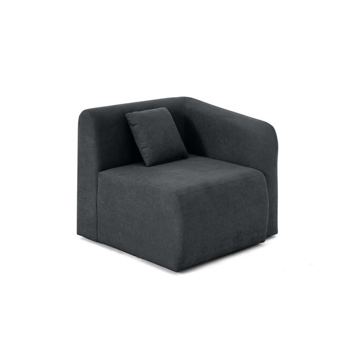 LISA DESIGN Ikare - module d'assise d'angle droit - en tissu