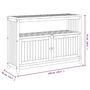 Voir la diapositive 6 : VIDAXL Table console de jardin 110x35x75 cm bois massif d'acacia