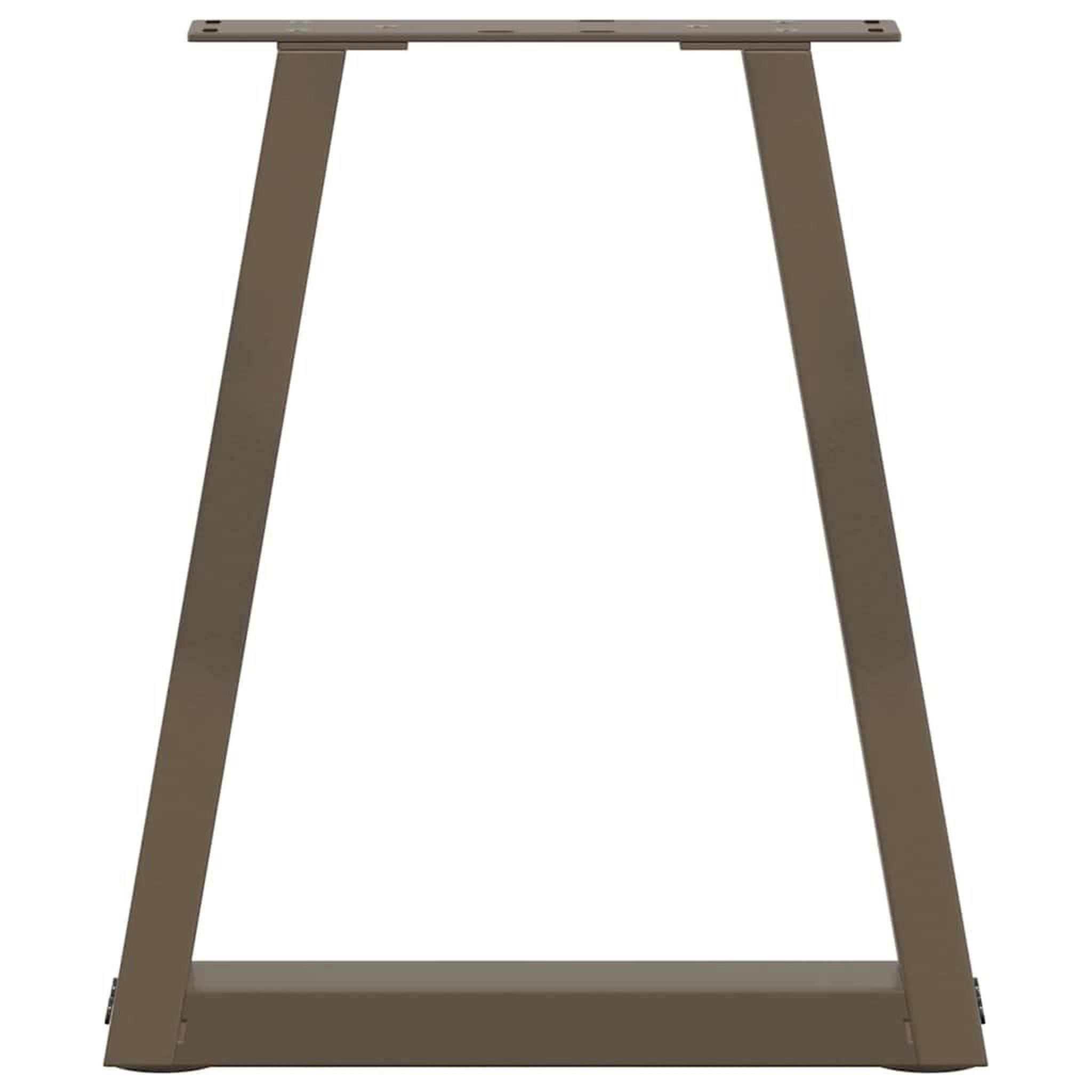 Voir la diapositive 5 : VIDAXL Pieds de table a manger en forme de V 2 pcs acier naturel acier
