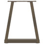 Voir la diapositive 5 : VIDAXL Pieds de table a manger en forme de V 2 pcs acier naturel acier
