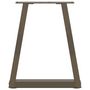 Voir la diapositive 5 : VIDAXL Pieds de table a manger en forme de V 2 pcs acier naturel acier