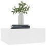 Voir la diapositive 3 : VIDAXL Table de chevet flottante Blanc 40x30x15 cm Bois d'ingenierie