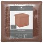 Voir la diapositive 5 : ATMOSPHERA Pouf Carré Pliable Design  Soren  38cm Marron