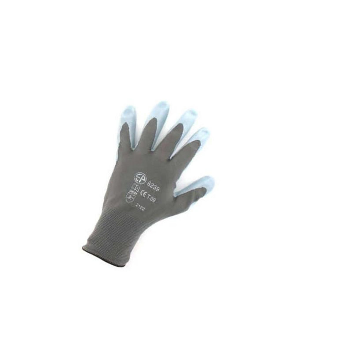 EURO PROTECTION Gants Polyamide gris paume nitrile Taille L/9 EP 6239