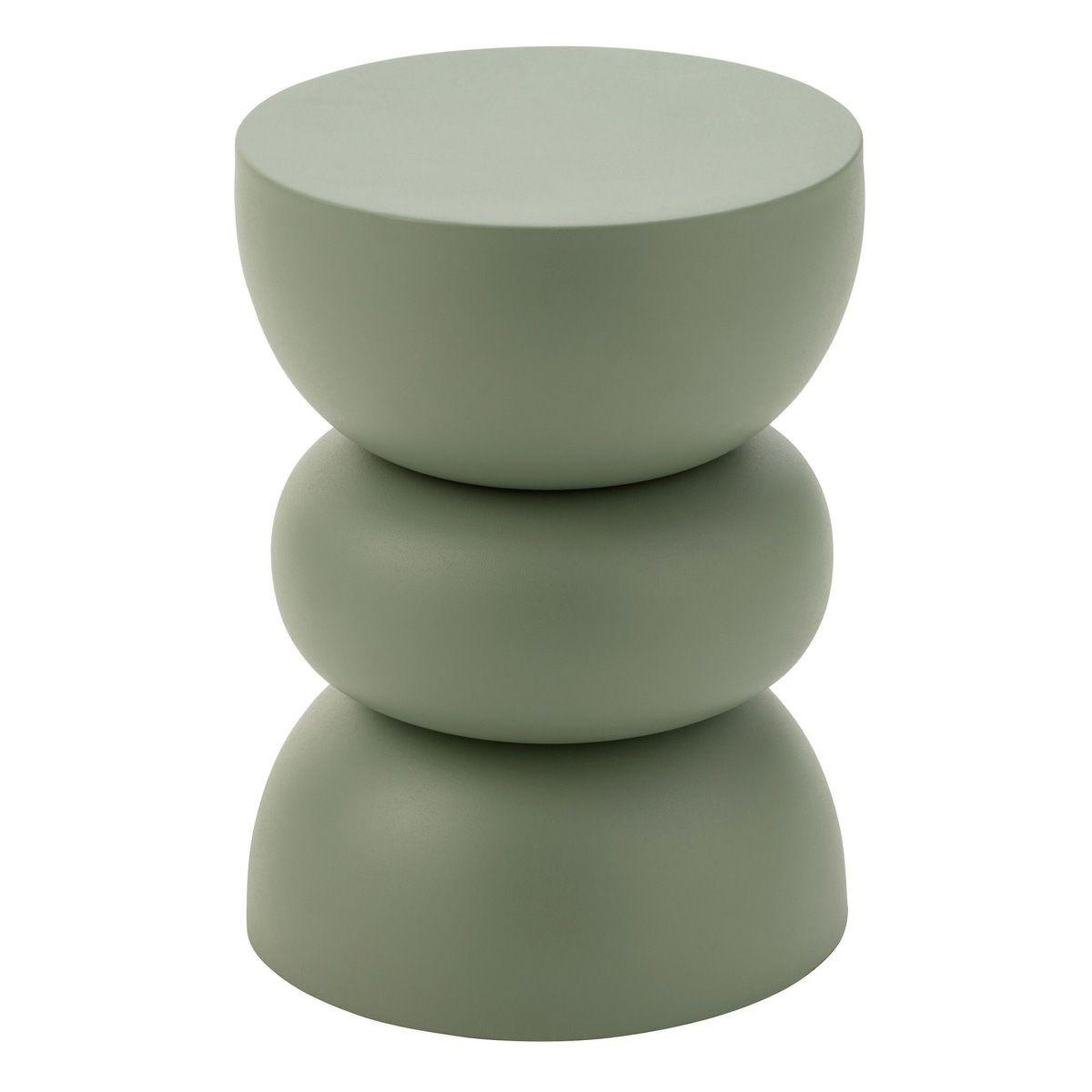 J-LINE Table d'appoint design en métal  lise  43cm vert
